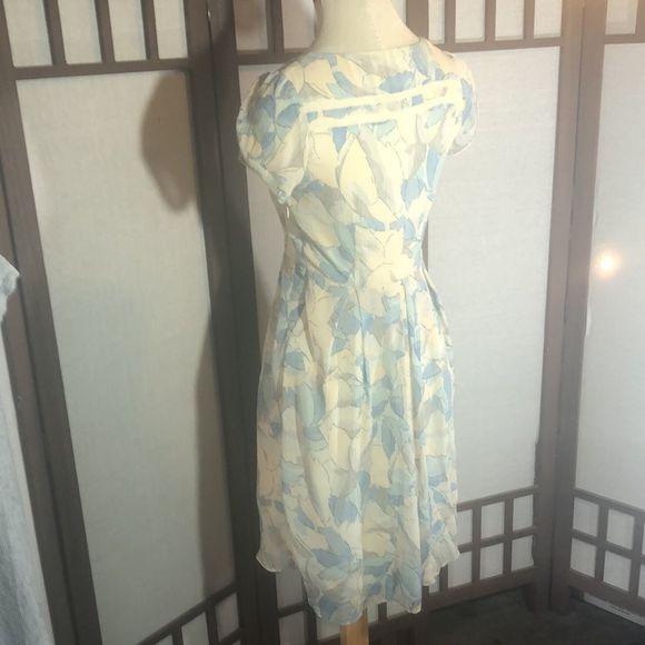 Moulinette Soeurs cap sleeve pastel dress size 0 Anthropology brand - Picture 4 of 16